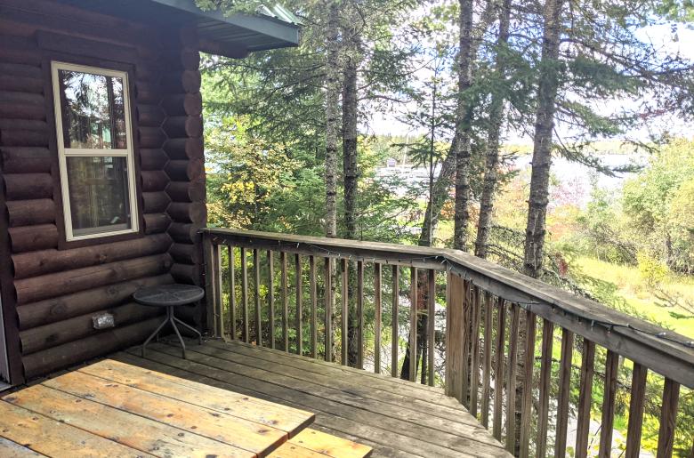 Main level deck area, hidden in the canopy.
