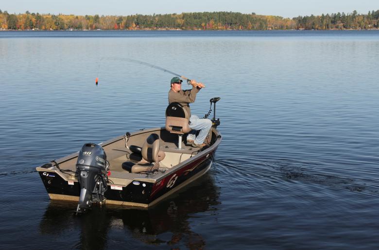 Fisherman in a boat