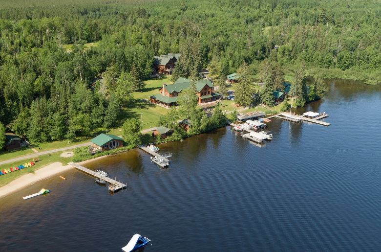 Overhead shot of Pehrson Lodge grounds
