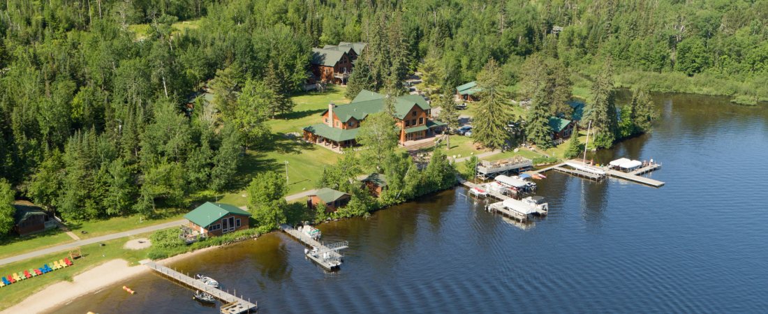 Arial view of the resort